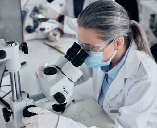 Careers Collective Impact Photo of Scientist using microscope