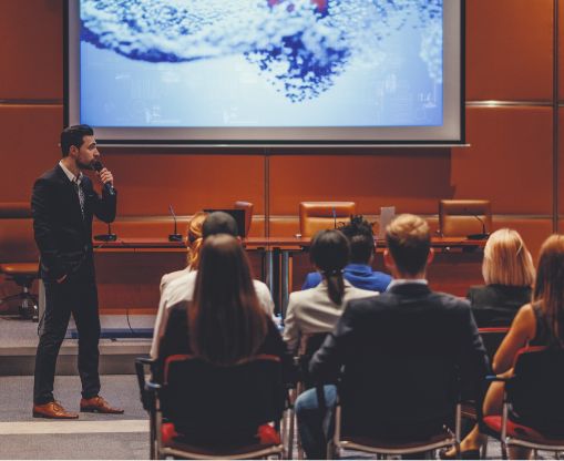 Careers Inspiring Growth Photo, Person Speaking